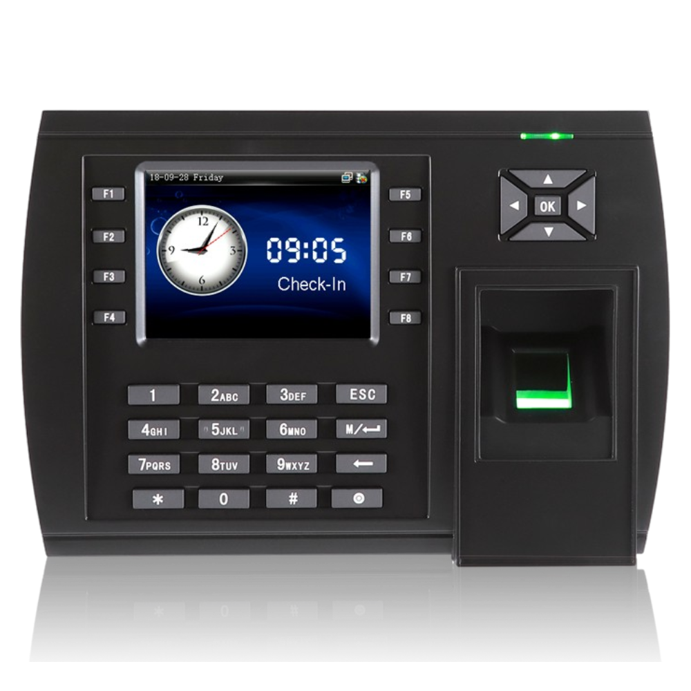 FP107 biometric terminal — front view