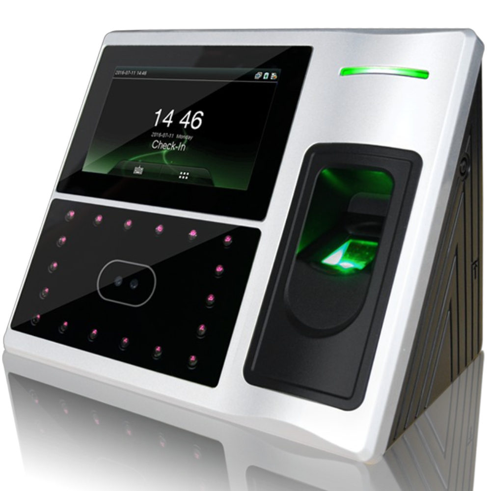 FR101 biometric terminal — front view